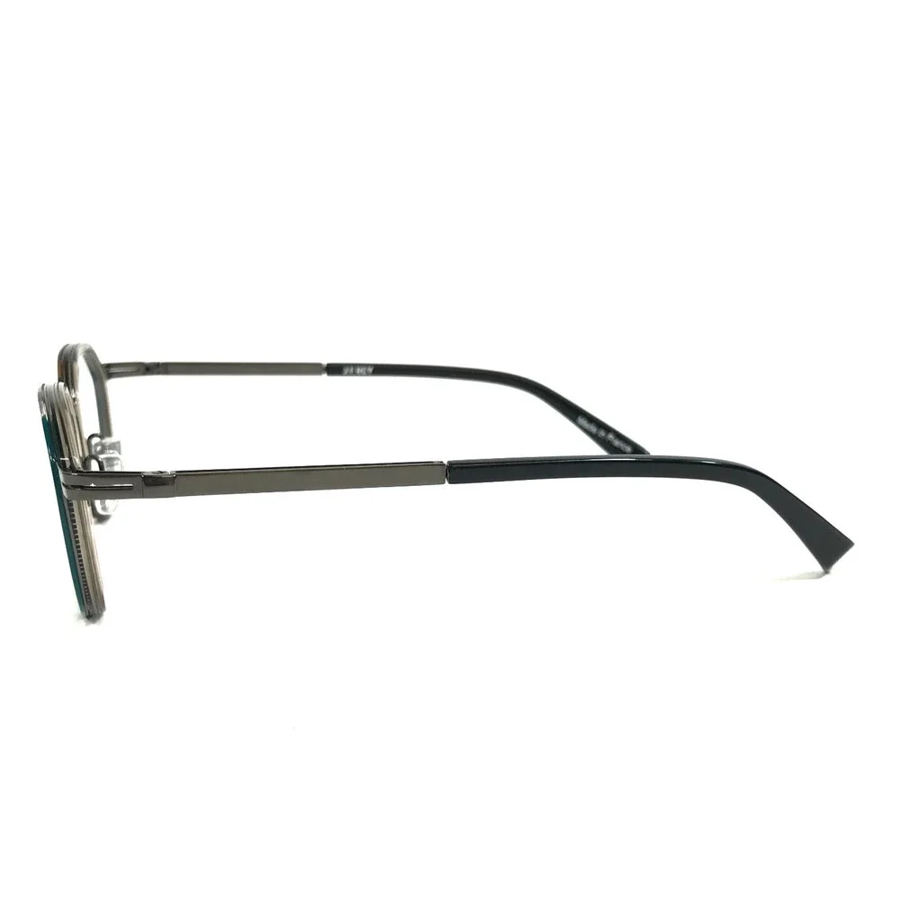 J.F. Rey Eyeglasses Frames JF2935 4505 Black Gray Brown Green Hexagon 45-22-144